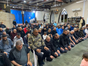 شعائر صلاتي العشاء والتراويح من مسجد السكسك بمدينة يافا 